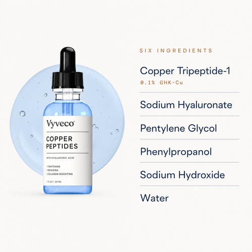 Vyveco Copper Peptides (GHK-Cu) Firming Serum with Hyaluronic Acid